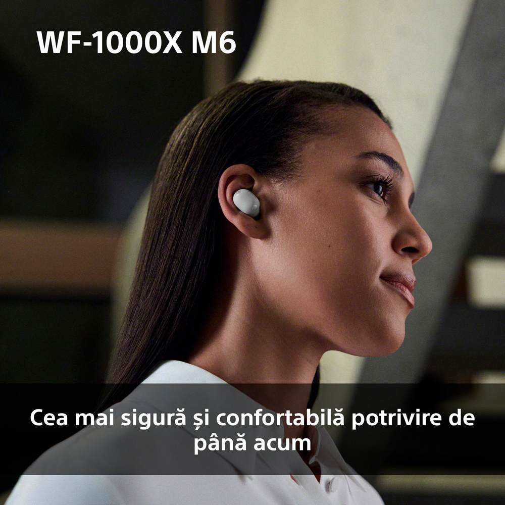 Casti SONY WF-1000XM6B, True Wireless, Bluetooth, In-ear, Microfon, Noise Cancelling, negru