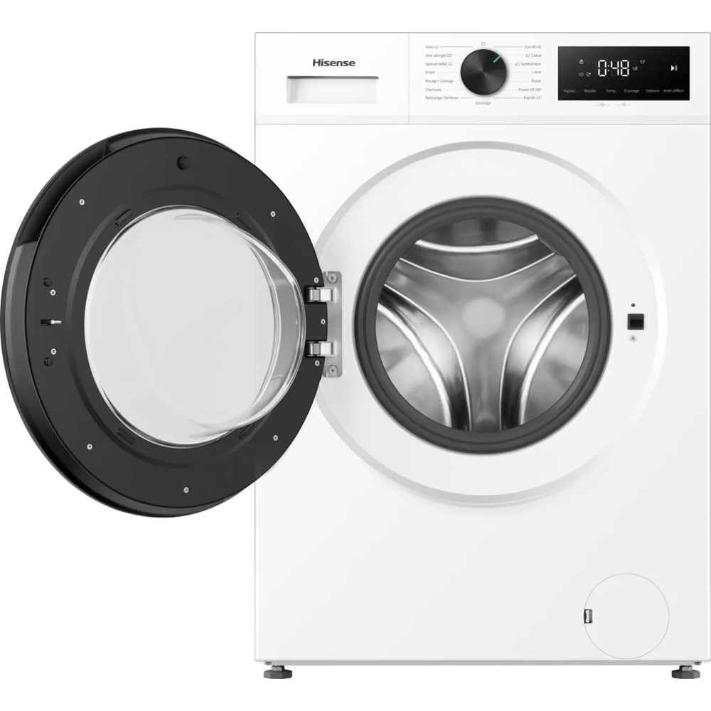 Masina de spalat rufe frontala HISENSE WF1I8042BWP, Steam, 8 kg, 1400rpm, Clasa A, alb
