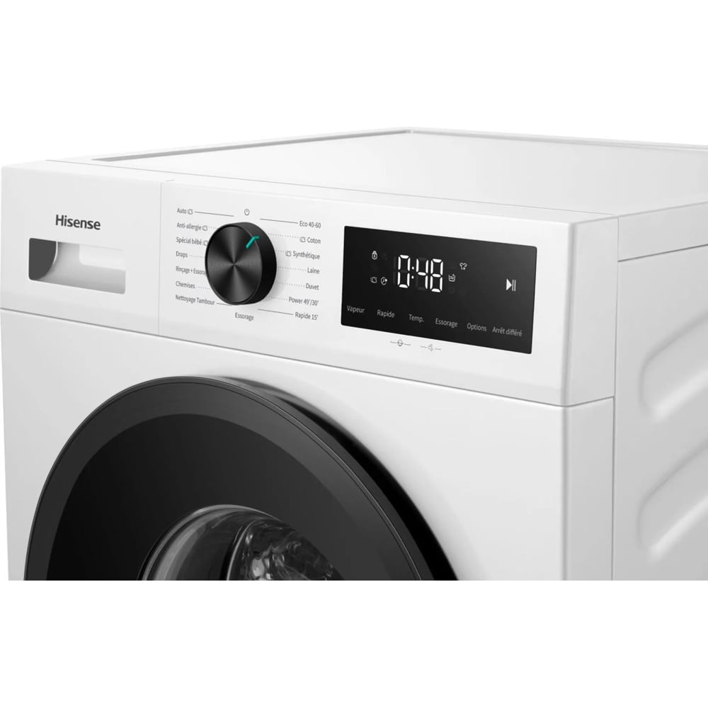 Masina de spalat rufe frontala HISENSE WF1I8042BWP, Steam, 8 kg, 1400rpm, Clasa A, alb