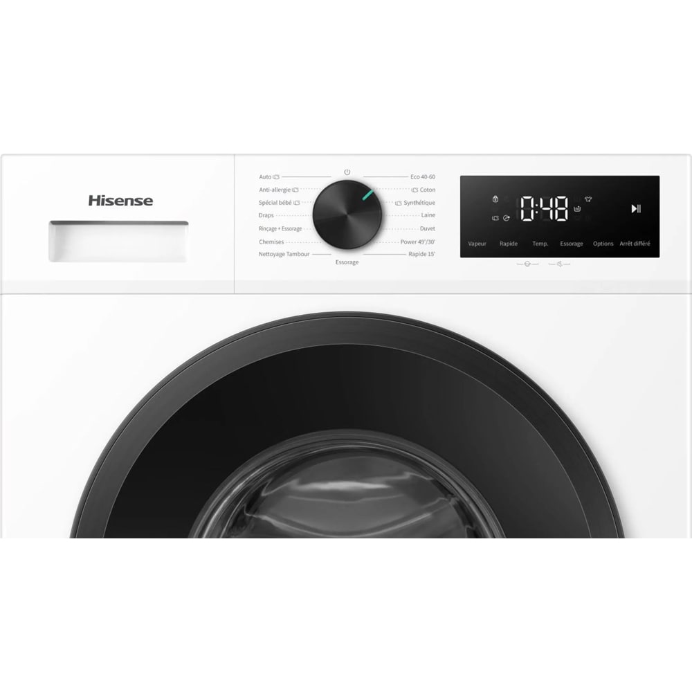 Masina de spalat rufe frontala HISENSE WF1I8042BWP, Steam, 8 kg, 1400rpm, Clasa A, alb