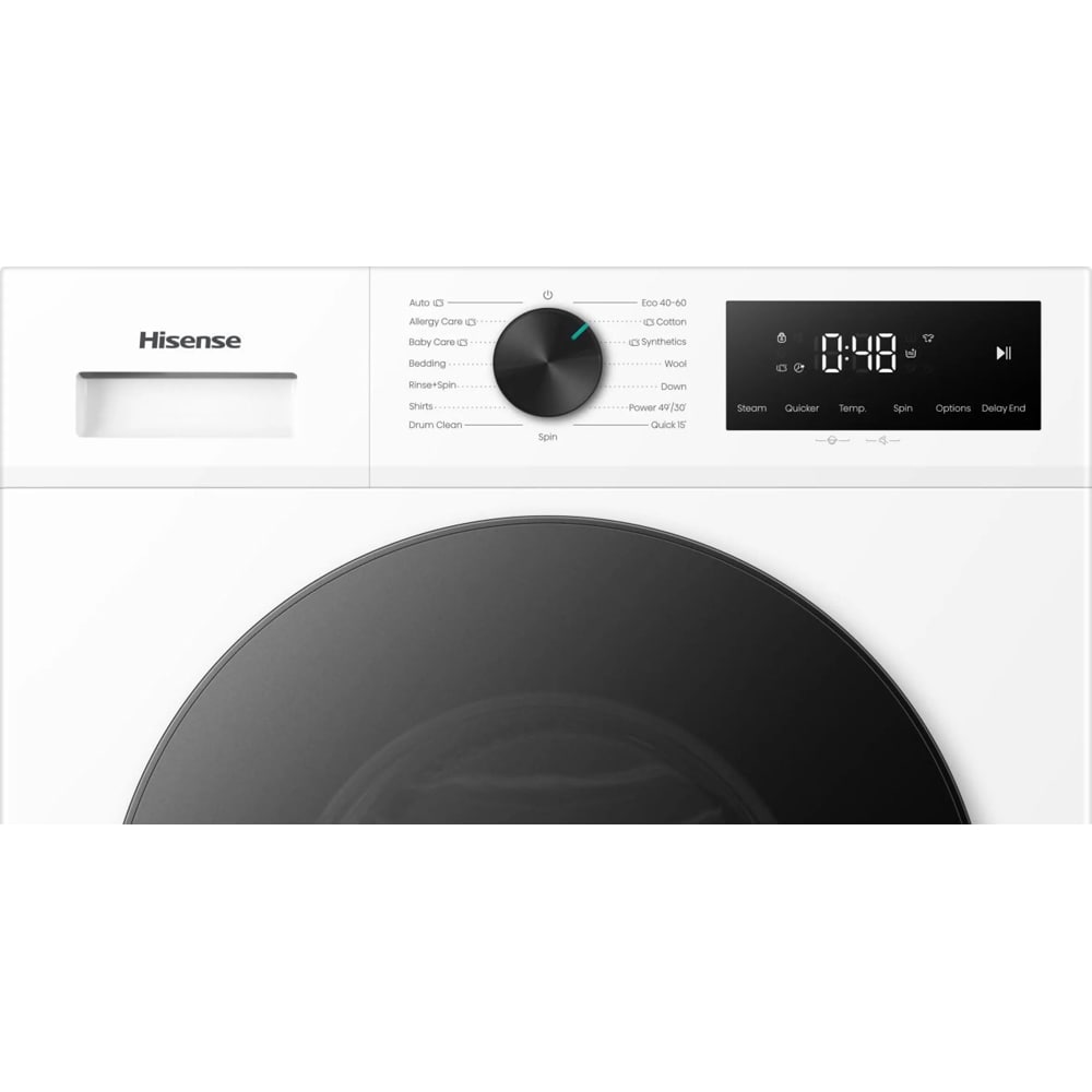 Masina de spalat rufe frontala HISENSE WF1I9042BWP2, Steam, 9 kg, 1400rpm, Clasa A, alb