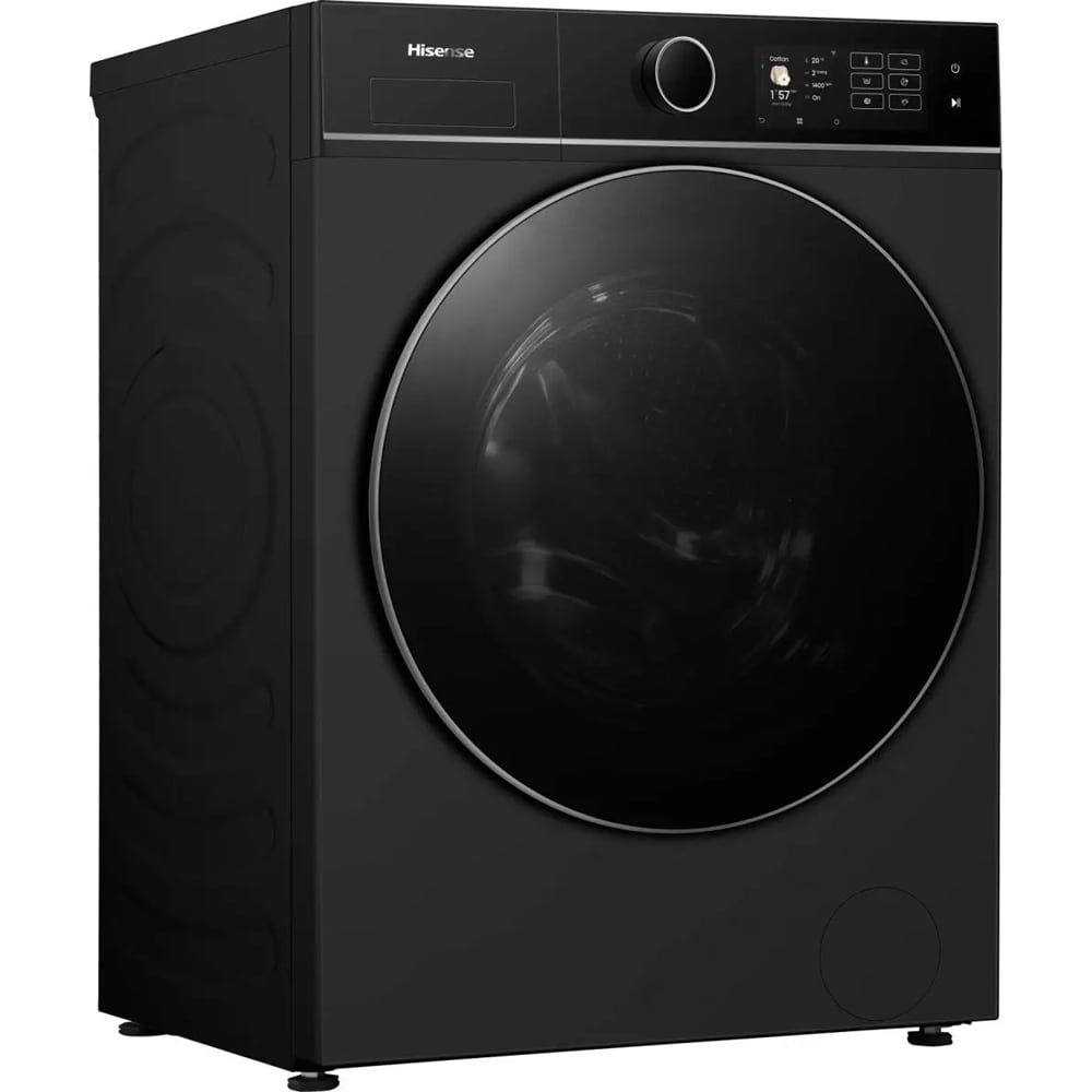 Masina de spalat rufe frontala HISENSE WF5I1045BBQ, Steam, 10.5 kg, 1400rpm, Clasa A, Wi-Fi, negru