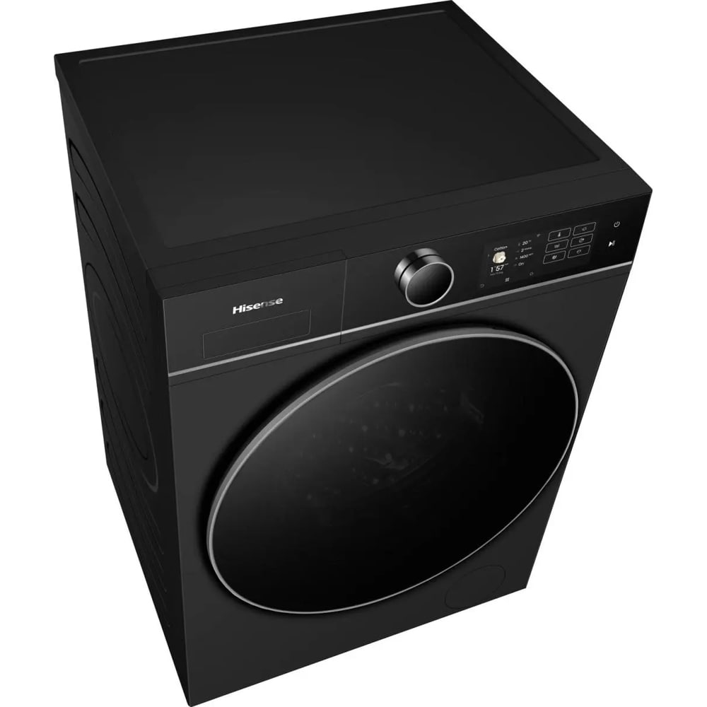 Masina de spalat rufe frontala HISENSE WF5I1045BBQ, Steam, 10.5 kg, 1400rpm, Clasa A, Wi-Fi, negru