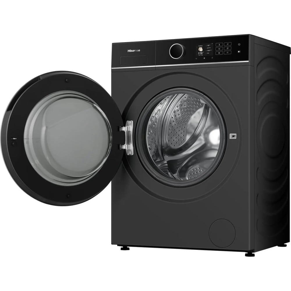 Masina de spalat rufe frontala HISENSE WF5I1045BBQ, Steam, 10.5 kg, 1400rpm, Clasa A, Wi-Fi, negru