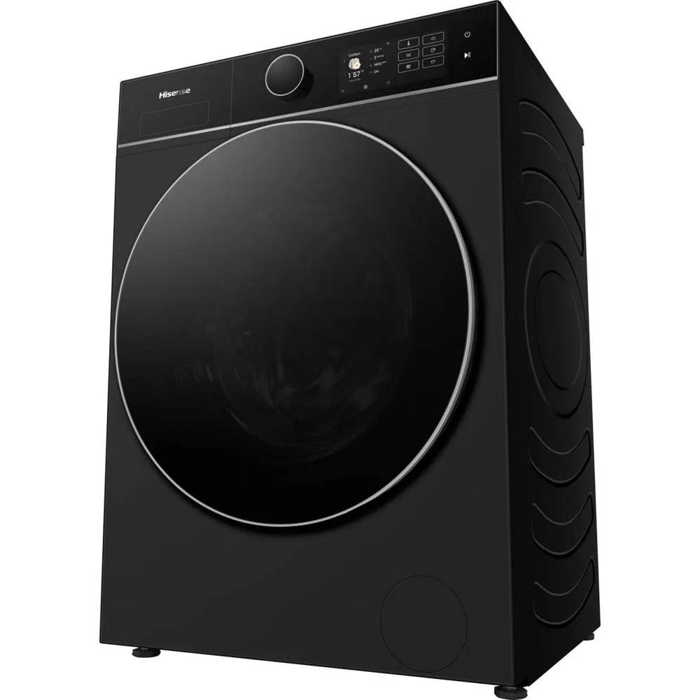 Masina de spalat rufe frontala HISENSE WF5I1045BBQ, Steam, 10.5 kg, 1400rpm, Clasa A, Wi-Fi, negru