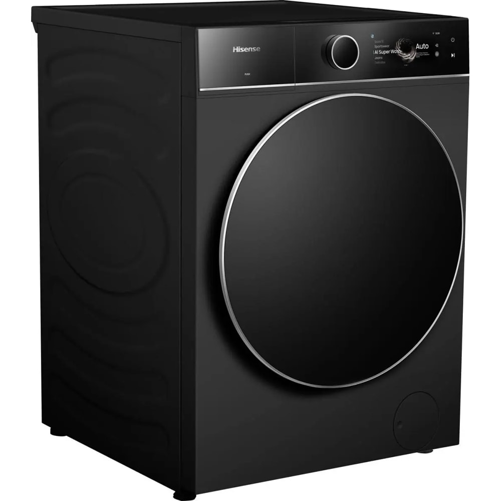 Masina de spalat rufe frontala HISENSE WF7I1248BBR, Steam, 12 kg, 1400rpm, Clasa A, Wi-Fi, negru