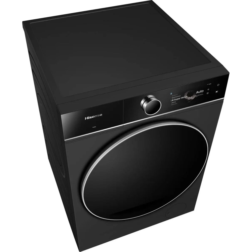 Masina de spalat rufe frontala HISENSE WF7I1248BBR, Steam, 12 kg, 1400rpm, Clasa A, Wi-Fi, negru