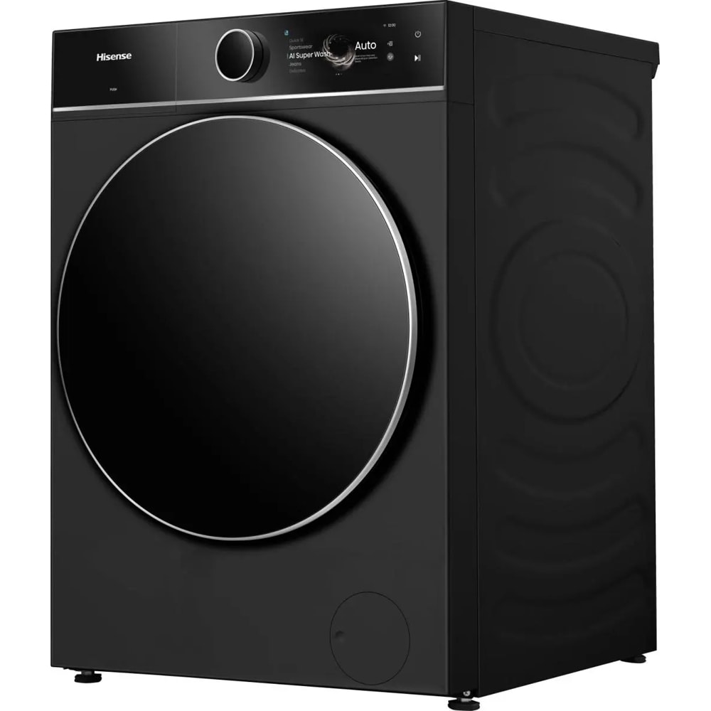 Masina de spalat rufe frontala HISENSE WF7I1248BBR, Steam, 12 kg, 1400rpm, Clasa A, Wi-Fi, negru