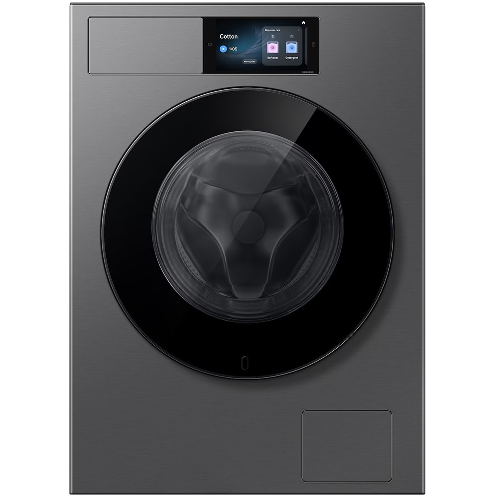 Masina de spalat rufe frontala SAMSUNG WF90H09C4ST2, AI Wash+, AI EcoBubble, 9 kg, 1400rpm, Clasa A, Wi-Fi, gri