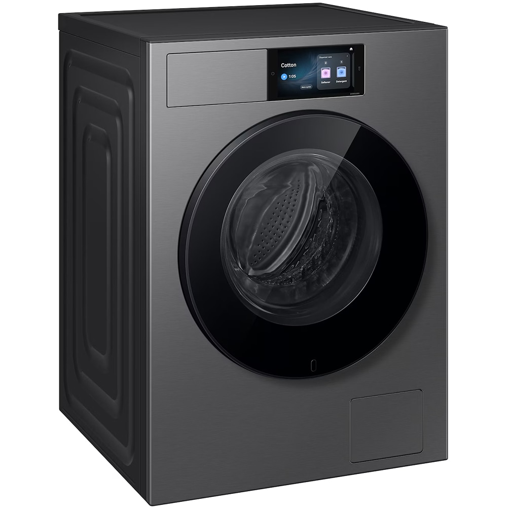 Masina de spalat rufe frontala SAMSUNG WF90H09C4ST2, AI Wash+, AI EcoBubble, 9 kg, 1400rpm, Clasa A, Wi-Fi, gri