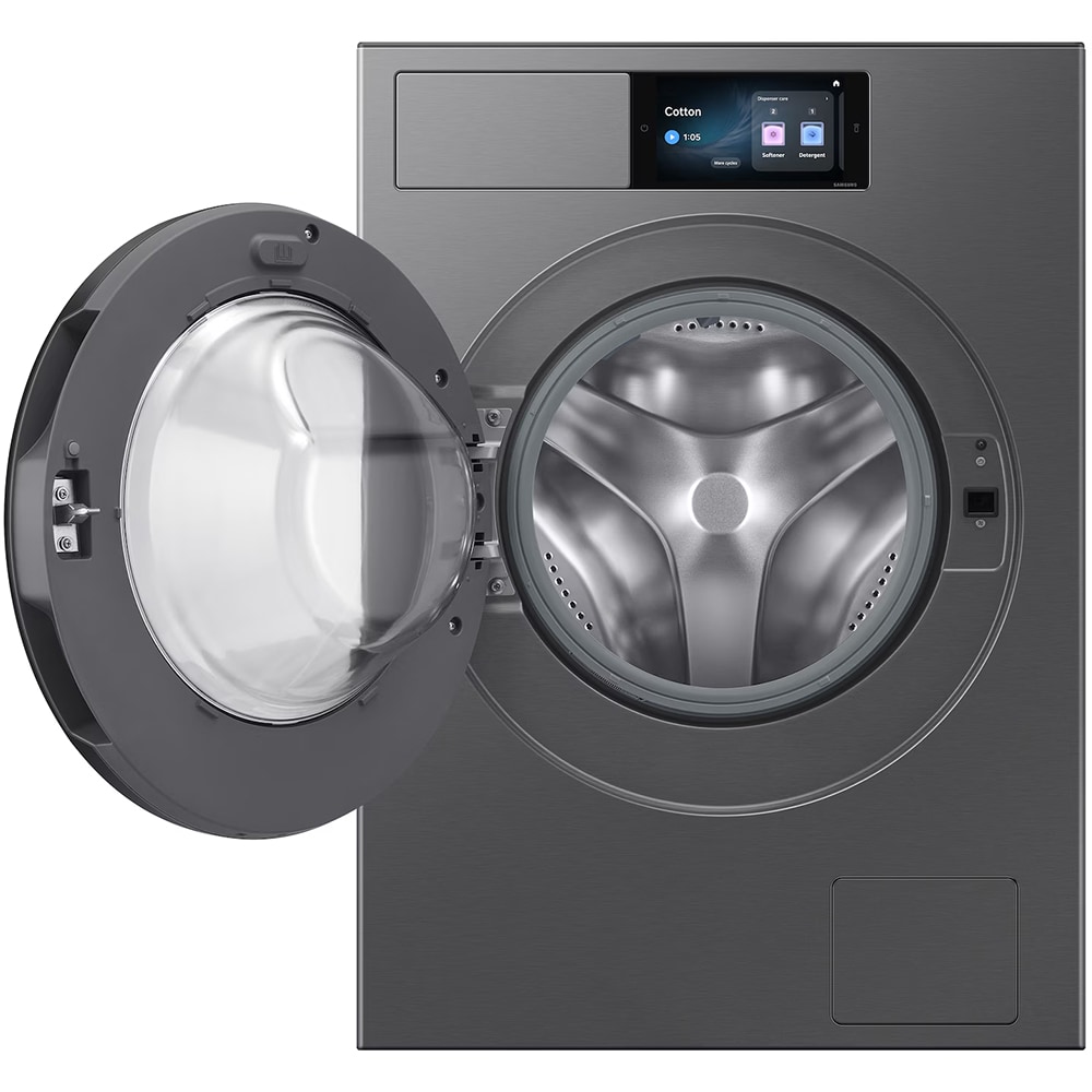 Masina de spalat rufe frontala SAMSUNG WF90H09C4ST2, AI Wash+, AI EcoBubble, 9 kg, 1400rpm, Clasa A, Wi-Fi, gri