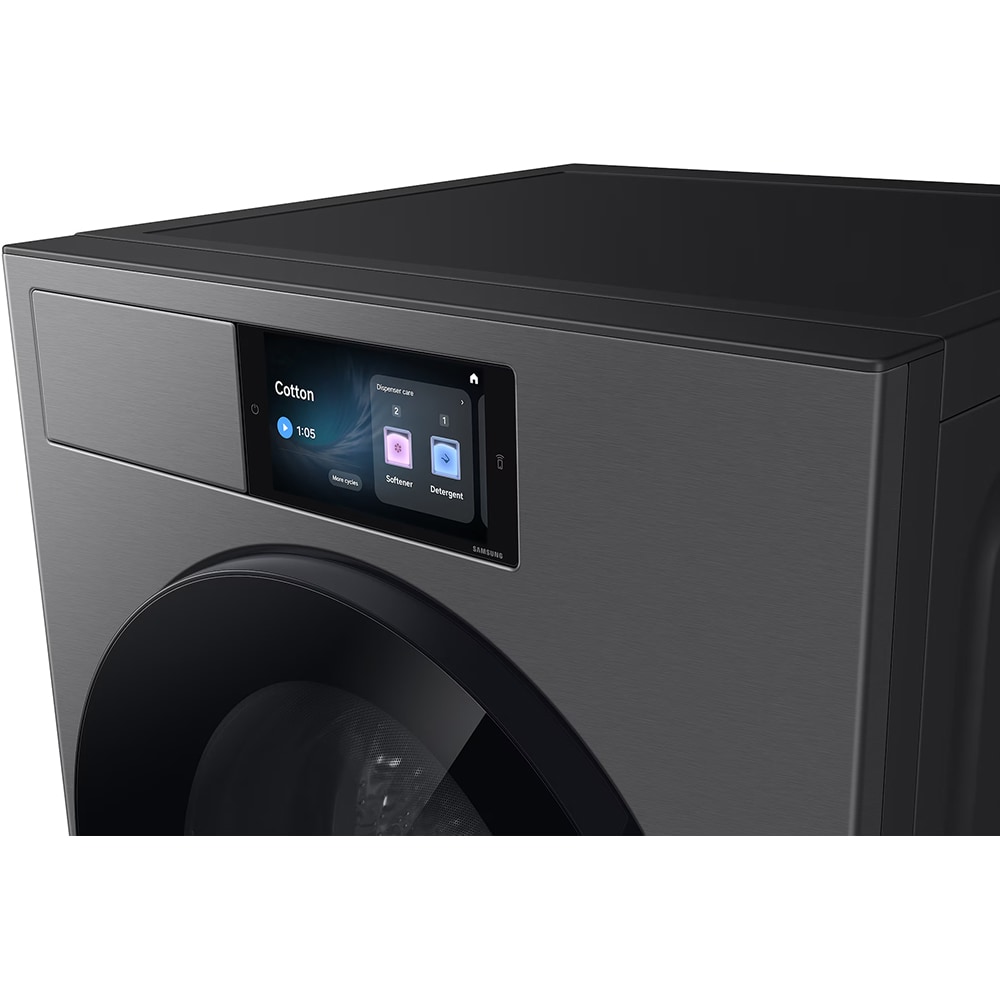 Masina de spalat rufe frontala SAMSUNG WF90H09C4ST2, AI Wash+, AI EcoBubble, 9 kg, 1400rpm, Clasa A, Wi-Fi, gri