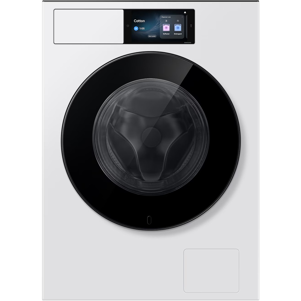 Masina de spalat rufe frontala SAMSUNG WF90H09C4WT2, AI Wash+, AI EcoBubble, 9 kg, 1400rpm, Clasa A, Wi-Fi, alb