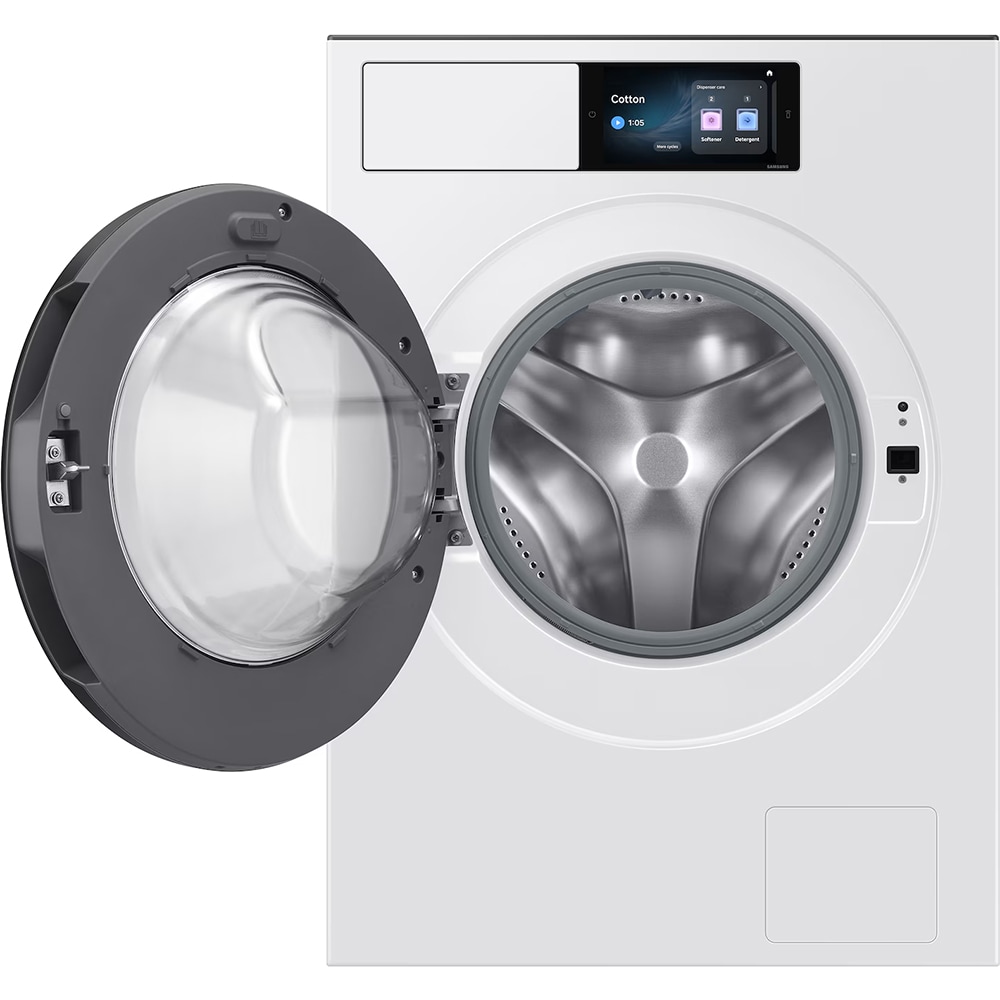 Masina de spalat rufe frontala SAMSUNG WF90H09C4WT2, AI Wash+, AI EcoBubble, 9 kg, 1400rpm, Clasa A, Wi-Fi, alb