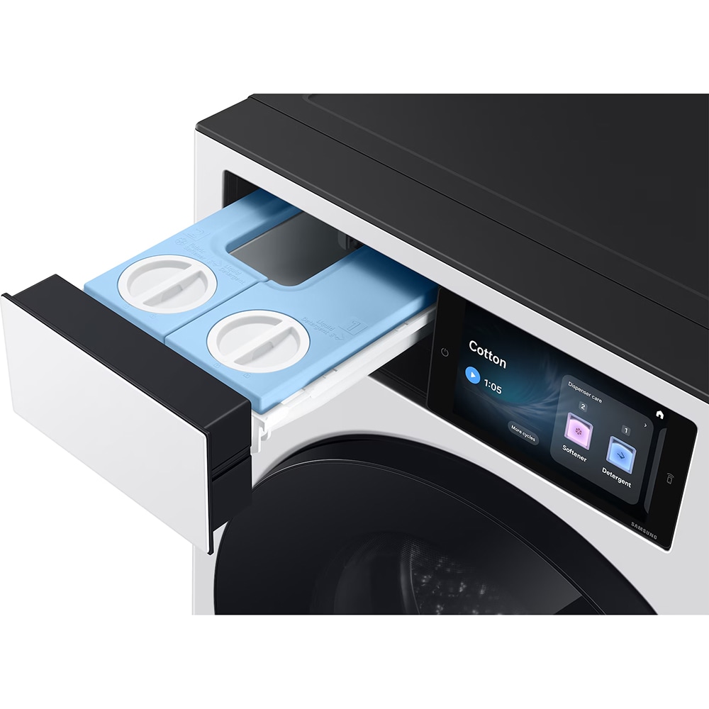 Masina de spalat rufe frontala SAMSUNG WF90H09C4WT2, AI Wash+, AI EcoBubble, 9 kg, 1400rpm, Clasa A, Wi-Fi, alb