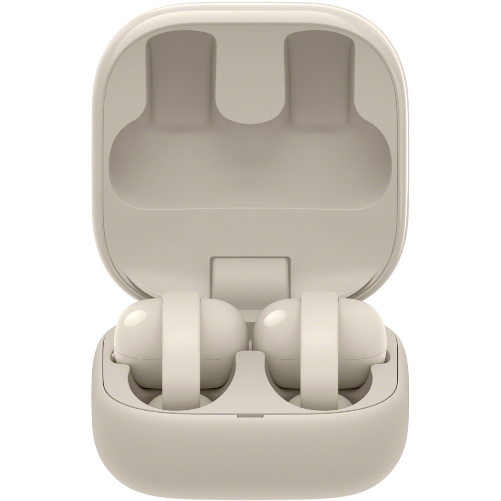 Casti SONY LinkBuds Clip WF-LC900C, True Wireless, Bluetooth, Open-ear, Microfon, bej