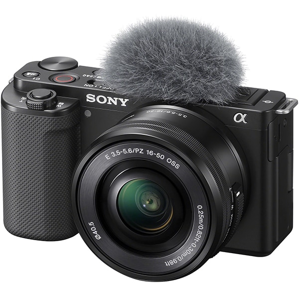 Aparat foto Mirrorless SONY Alpha ZV-E10, 24.2MP, 4K, negru + Obiectiv 16-50mm