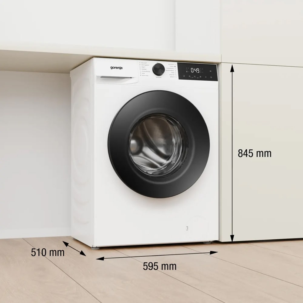 Masina de spalat rufe frontala GORENJE WG2P84A32, SteamTech, 8 kg, 1400rpm, Clasa A, alb