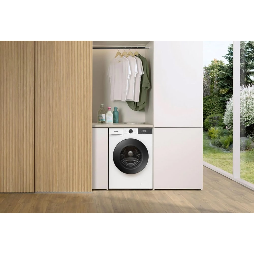 Masina de spalat rufe frontala slim GORENJE WG2PS62A2, SteamTech, 6 kg, 1200rpm, Clasa A, alb