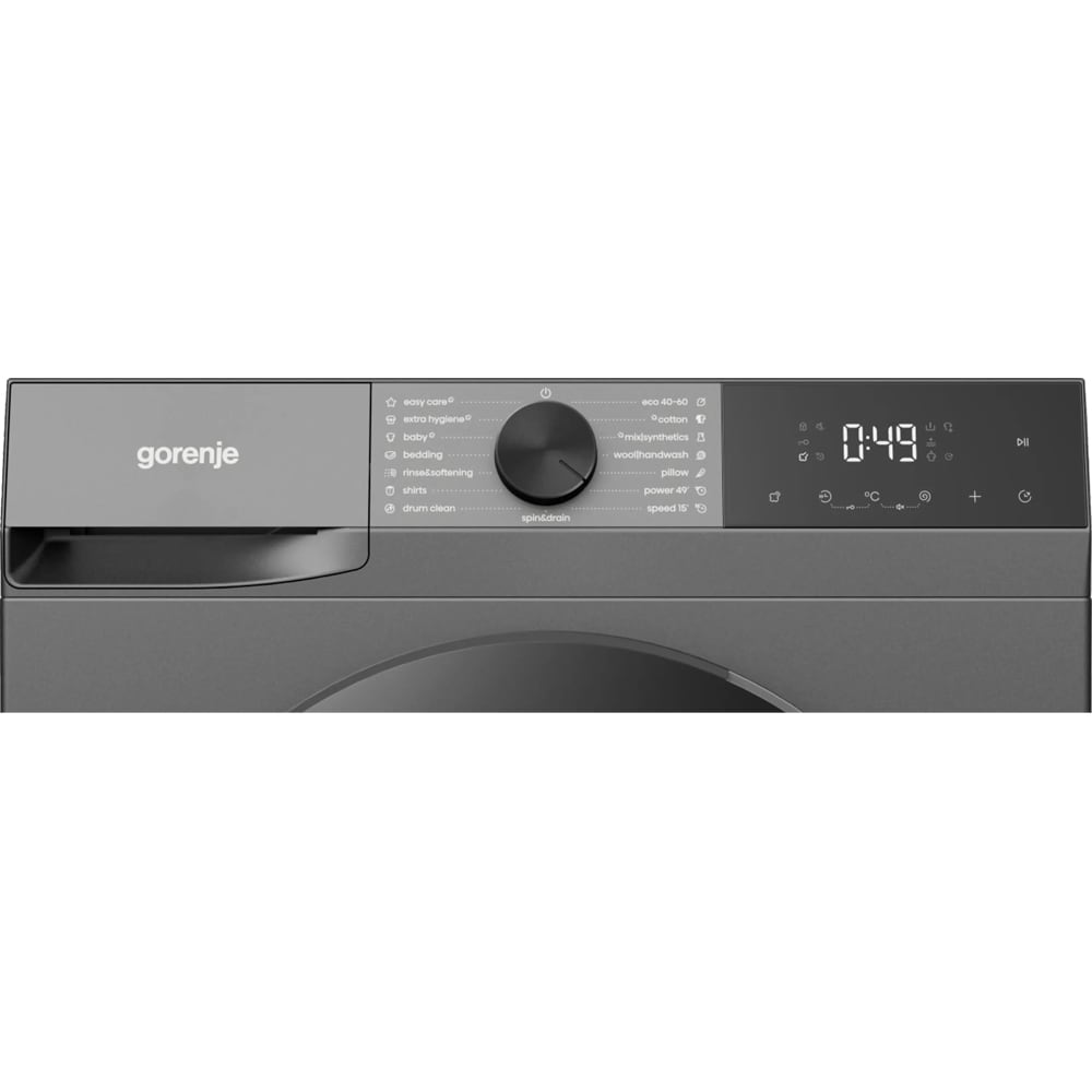 Masina de spalat rufe frontala slim GORENJE WG2PS74A2G, SteamTech 7 kg, 1400rpm, Clasa A, inox