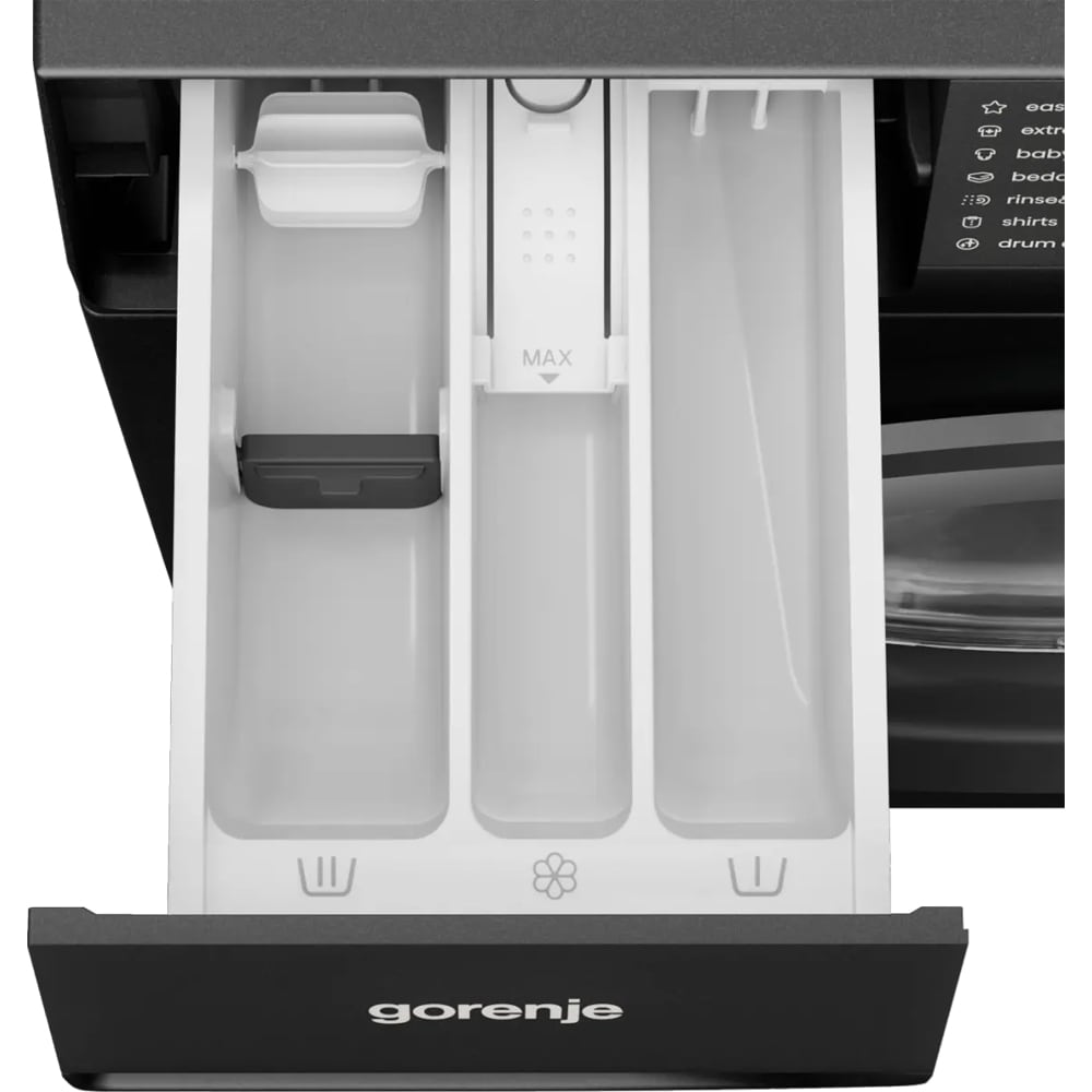 Masina de spalat rufe frontala slim GORENJE WG2PS74A2G, SteamTech 7 kg, 1400rpm, Clasa A, inox