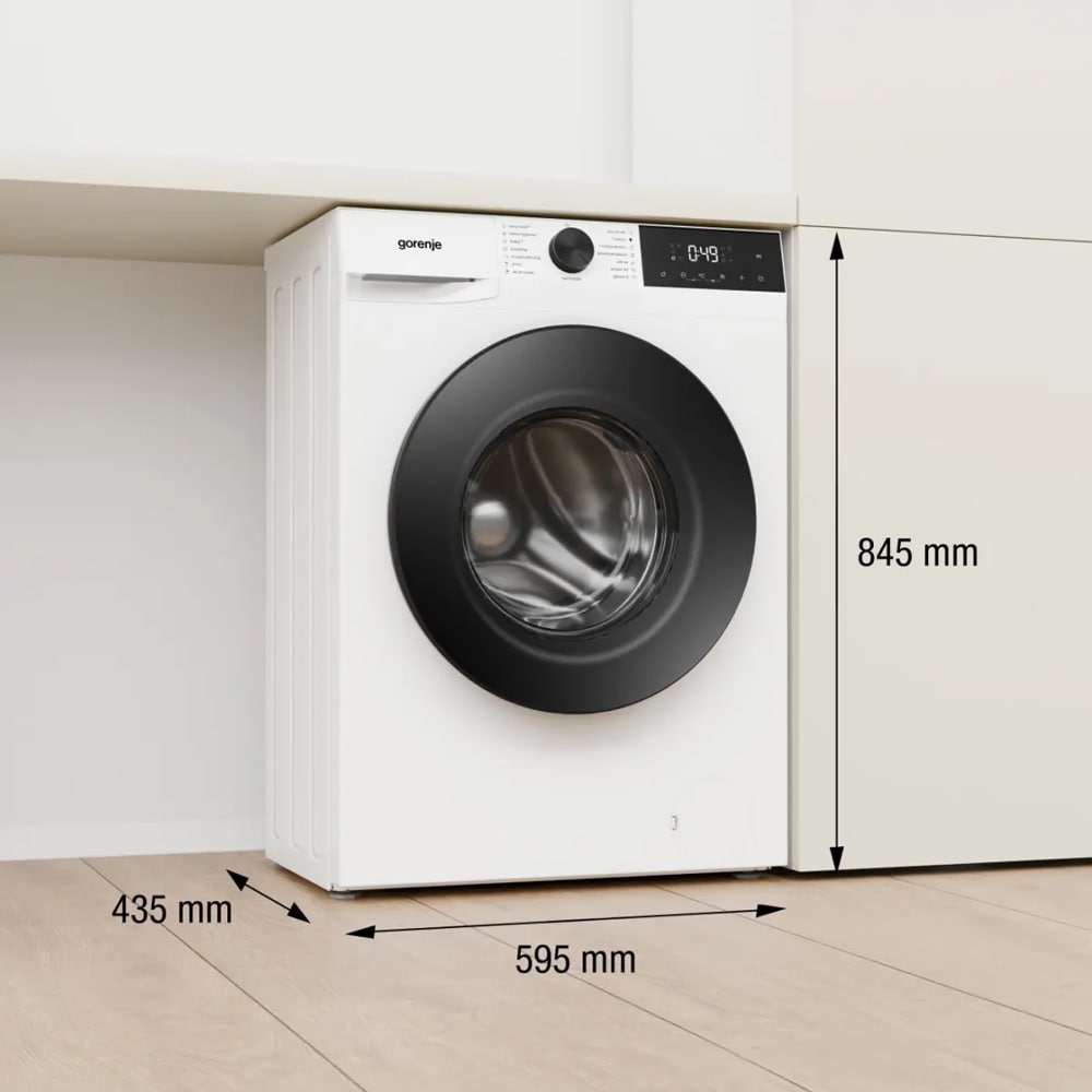 Masina de spalat rufe frontala slim GORENJE WG2PS74A2W, SteamTech, 7 kg, 1400rpm, Clasa A, alb
