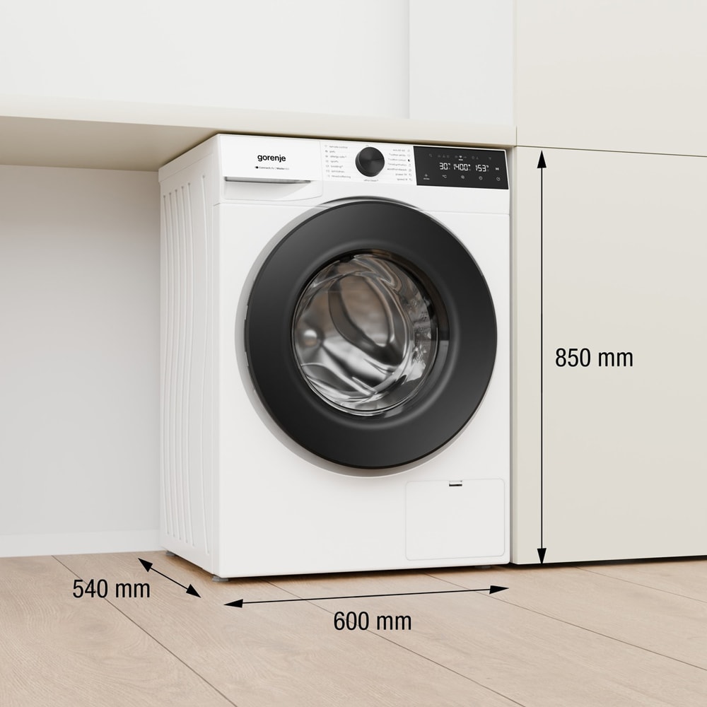 Masina de spalat rufe frontala GORENJE WG484A31, 8 kg, 1400rpm, Clasa A, Wi-Fi, alb