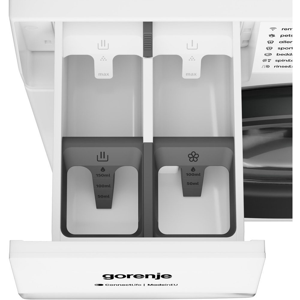 Masina de spalat rufe frontala GORENJE WG484A31, 8 kg, 1400rpm, Clasa A, Wi-Fi, alb