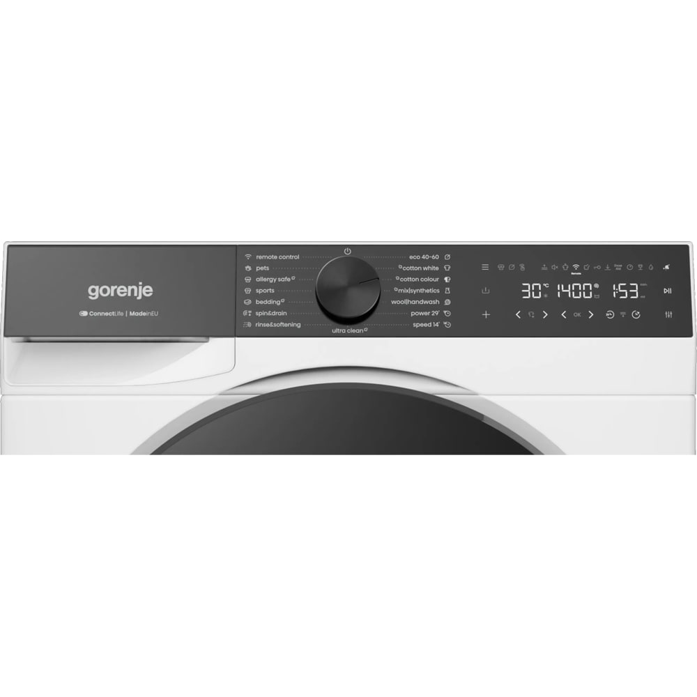 Masina de spalat rufe frontala GORENJE WG684A31, 8 kg, 1400rpm, Clasa A, Wi-Fi, alb