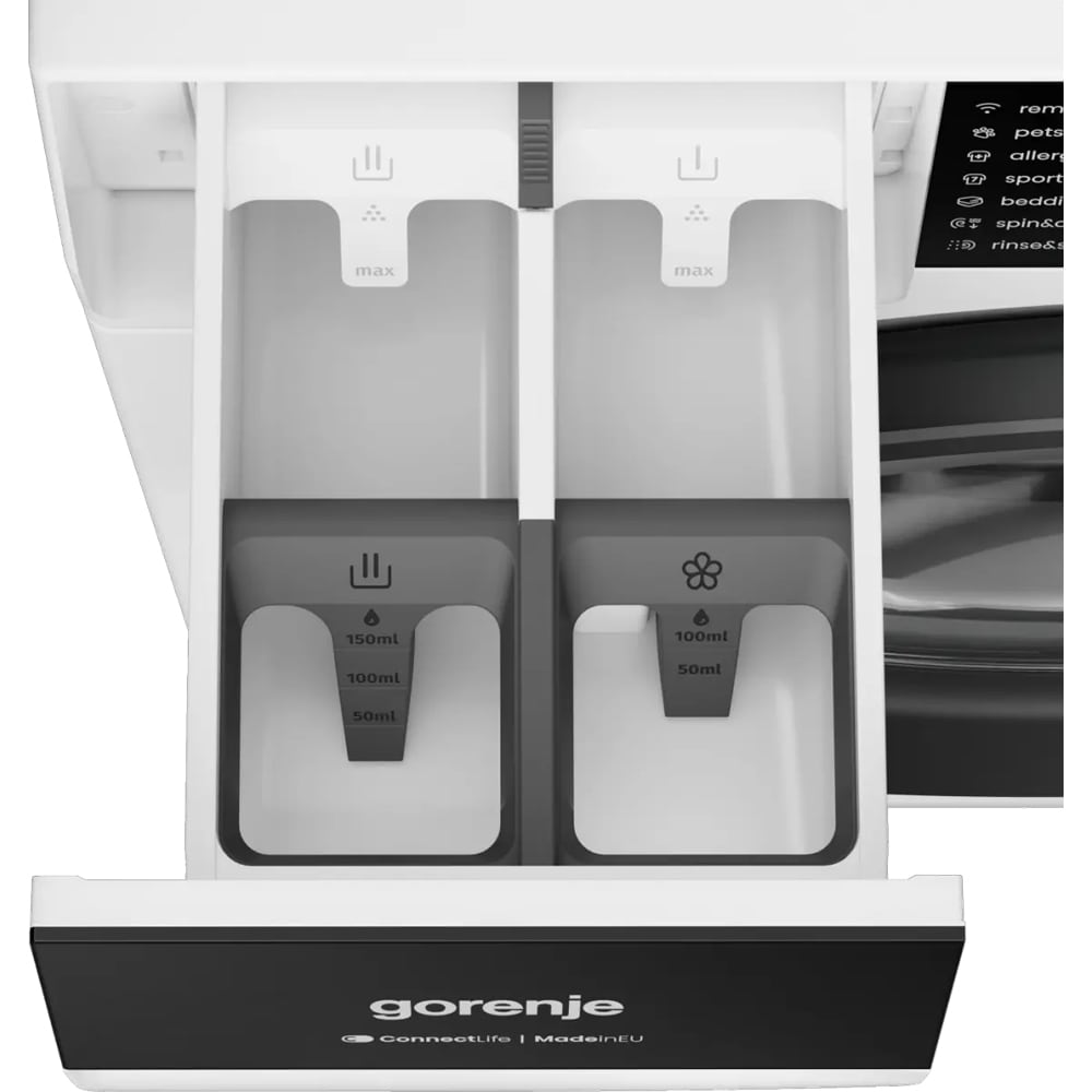 Masina de spalat rufe frontala GORENJE WG684A31, 8 kg, 1400rpm, Clasa A, Wi-Fi, alb