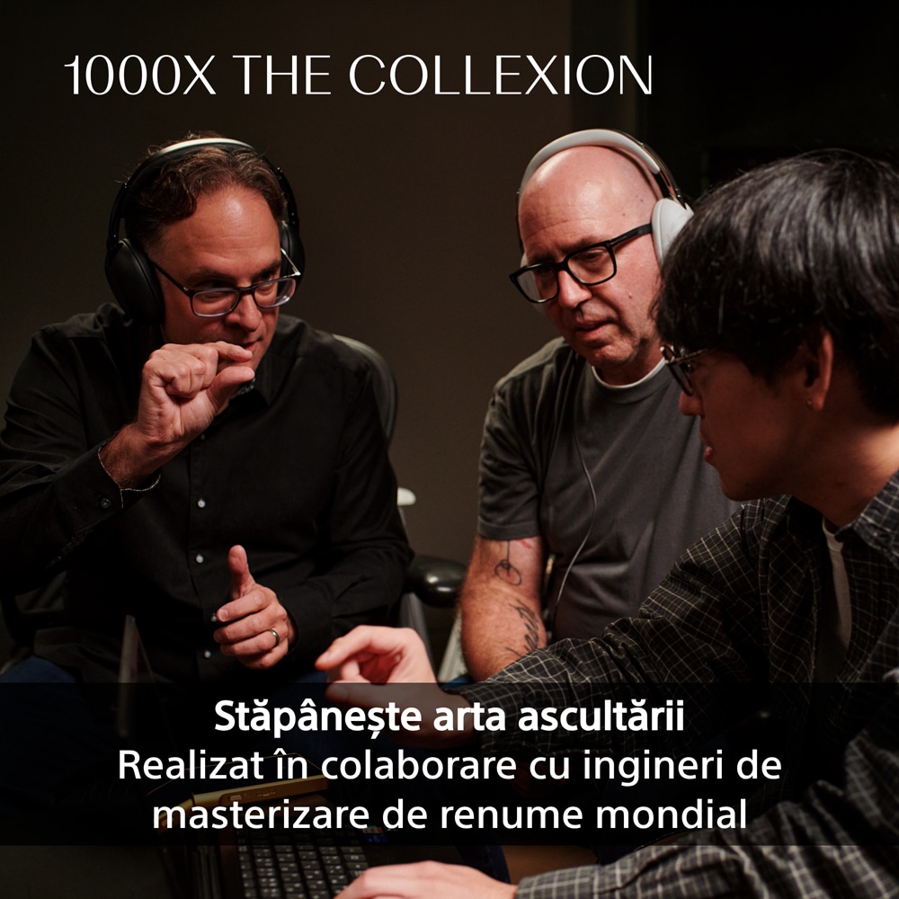 Casti SONY WH-1000XXW The Collexion, Bluetooth, Over-Ear, Microfon, Noise Cancelling, Platinum