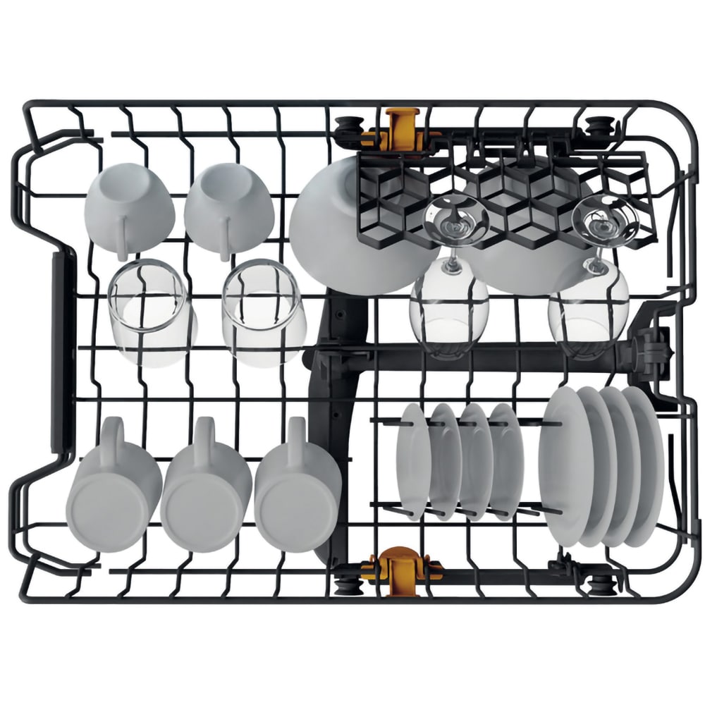 Masina de spalat vase incorporabila WHIRLPOOL WH3UC10BS7A0X, 6th Sense, 10 seturi, 9 programe, 45 cm, Clasa C, inox