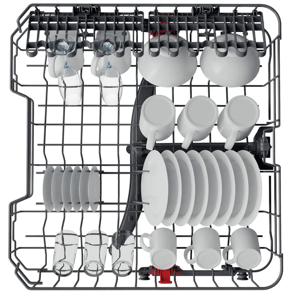 Masina de spalat vase independenta WHIRLPOOL WH4FFA14BN6X, 6th Sense, 14 seturi, 8 programe, 60 cm, Clasa A, inox