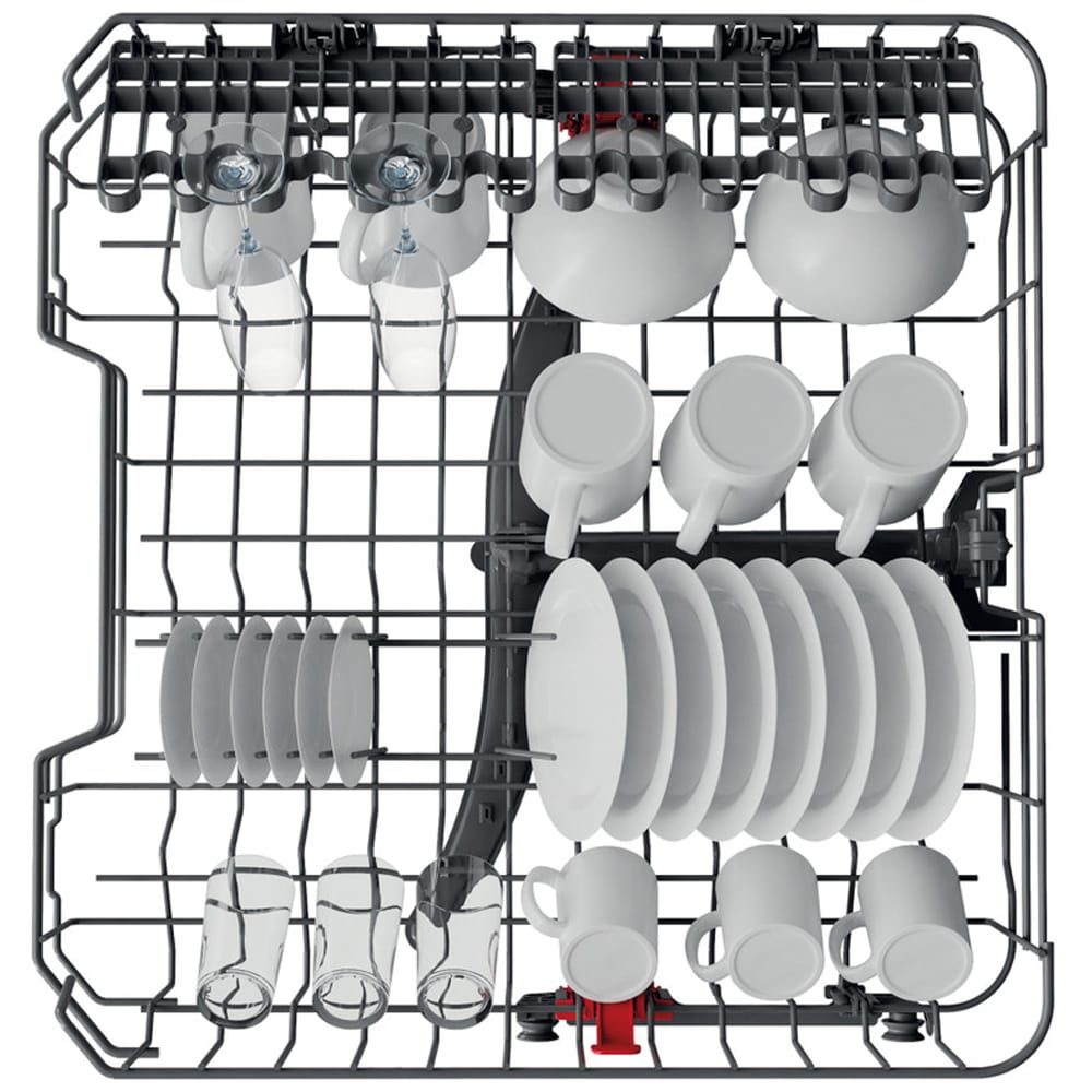 Masina de spalat vase incorporabila WHIRLPOOL WH4IFC14BN6, 6th Sense, 14 seturi, 8 programe, 60 cm, Clasa C, panou comanda alb