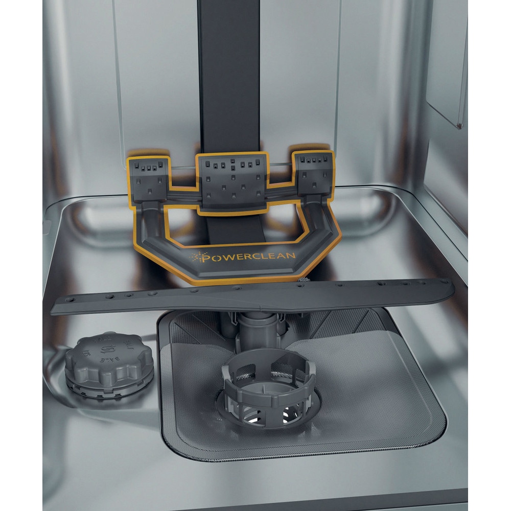 Masina de spalat vase independenta WHIRLPOOL WH6FC11BS7A0X, 6th Sense, 11 seturi, 9 programe, 45 cm, Clasa C, inox