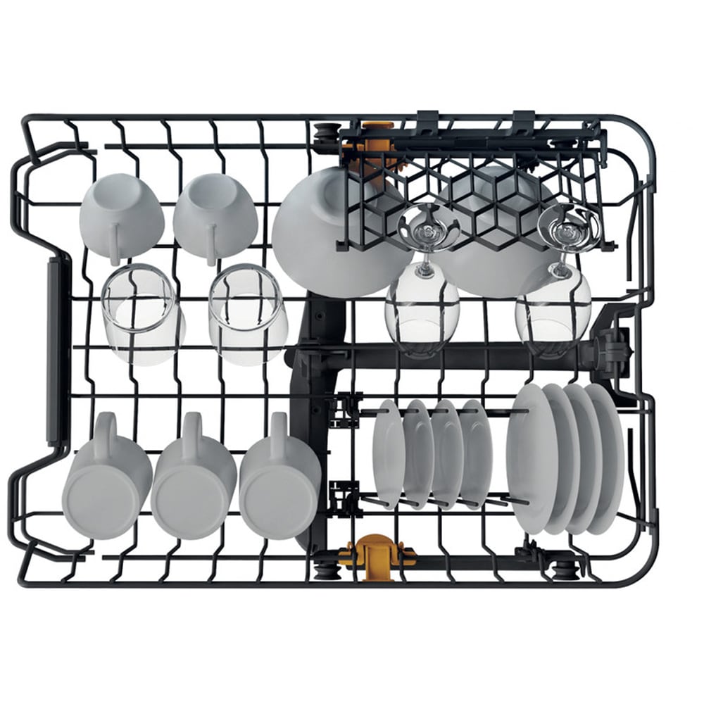 Masina de spalat vase independenta WHIRLPOOL WH6FC11BS7A0X, 6th Sense, 11 seturi, 9 programe, 45 cm, Clasa C, inox