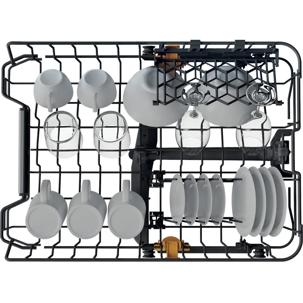 Masina de spalat vase incorporabila WHIRLPOOL WH6IB10BS7LA0, 6th Sense, 10 seturi, 9 programe, 45 cm, Clasa B, panou comanda inox