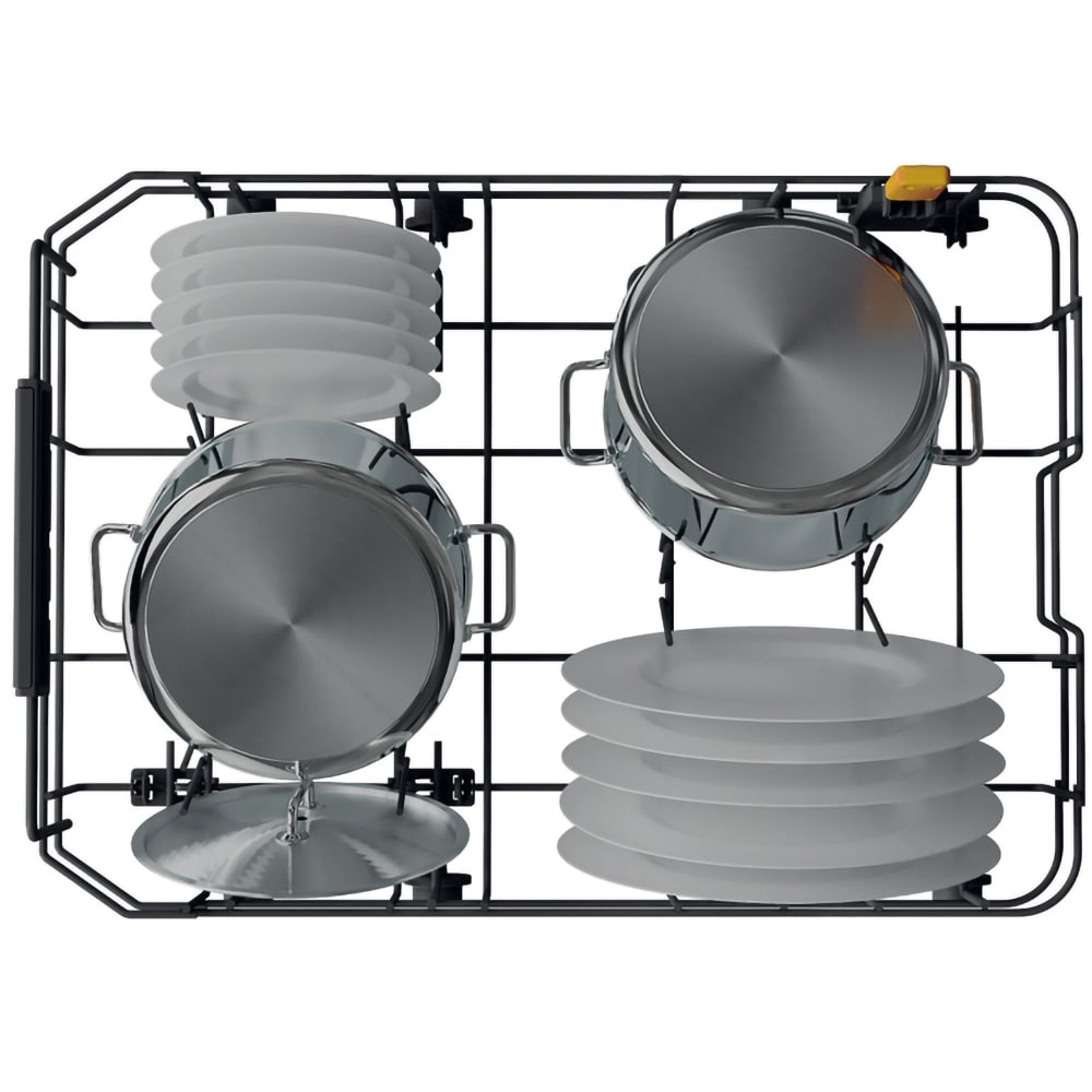 Masina de spalat vase incorporabila WHIRLPOOL WH6IC11BS7LSA0, 6th Sense, 11 seturi, 9 programe, 45 cm, Clasa C, panou comanda negru