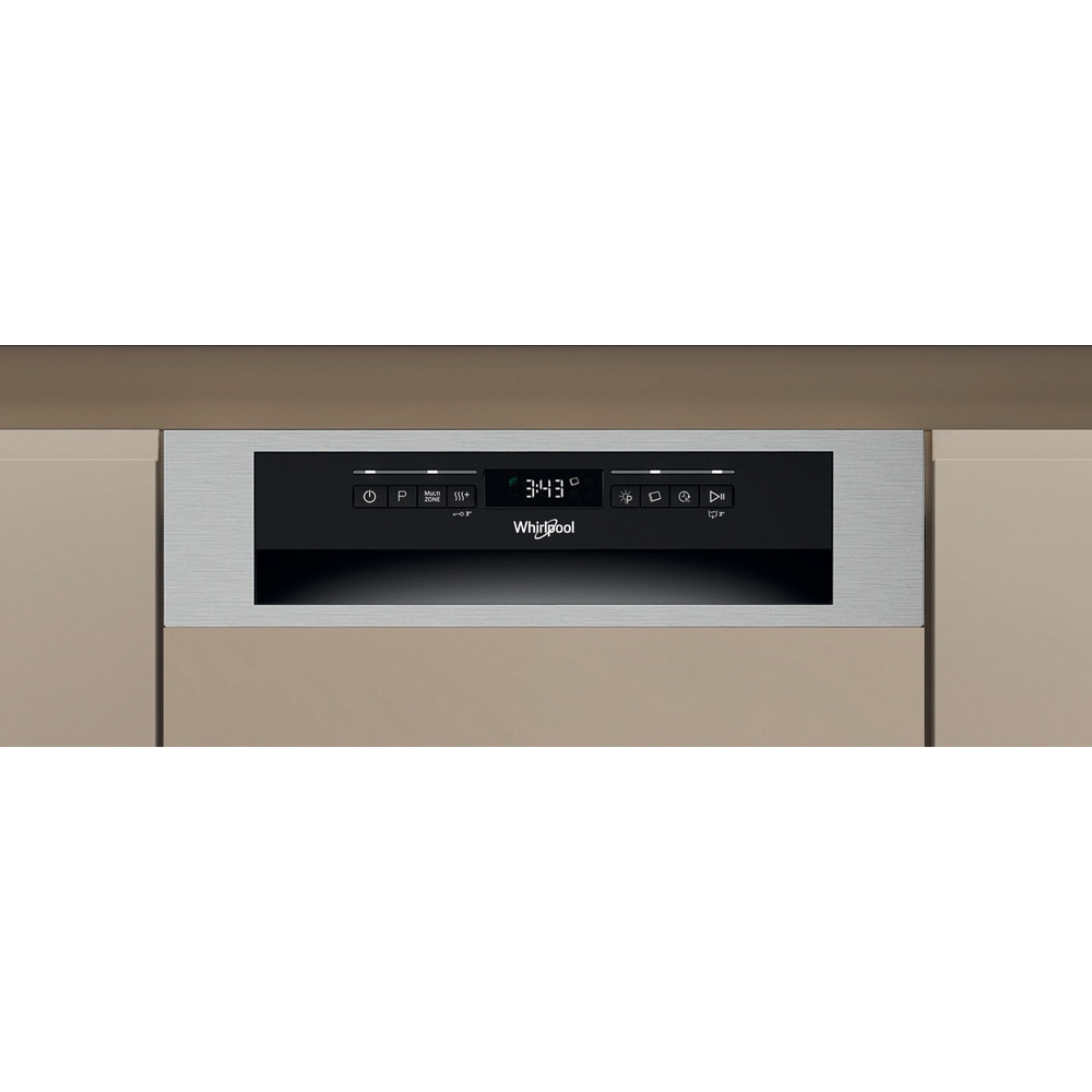 Masina de spalat vase incorporabila WHIRLPOOL WH6PB10BS7A0, 10 seturi, 9 programe, 45 cm, Clasa B, panou comanda inox