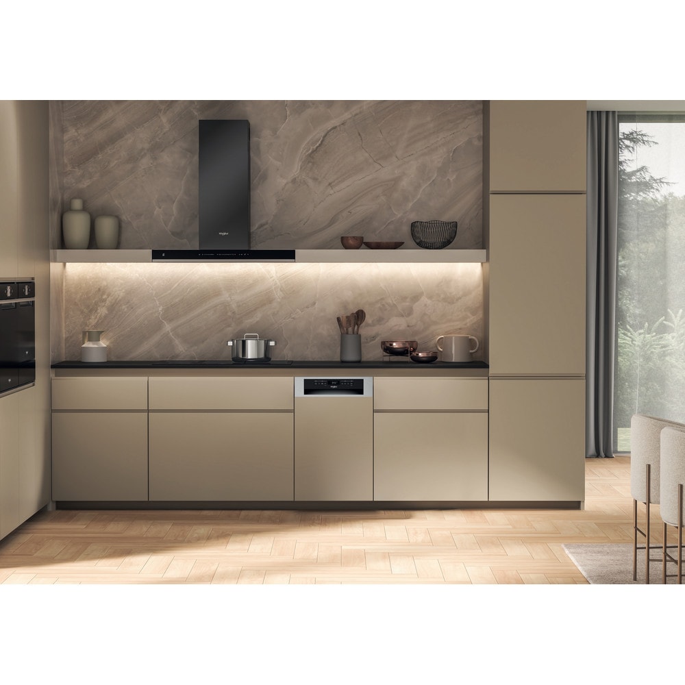 Masina de spalat vase incorporabila WHIRLPOOL WH6PB10BS7A0, 10 seturi, 9 programe, 45 cm, Clasa B, panou comanda inox