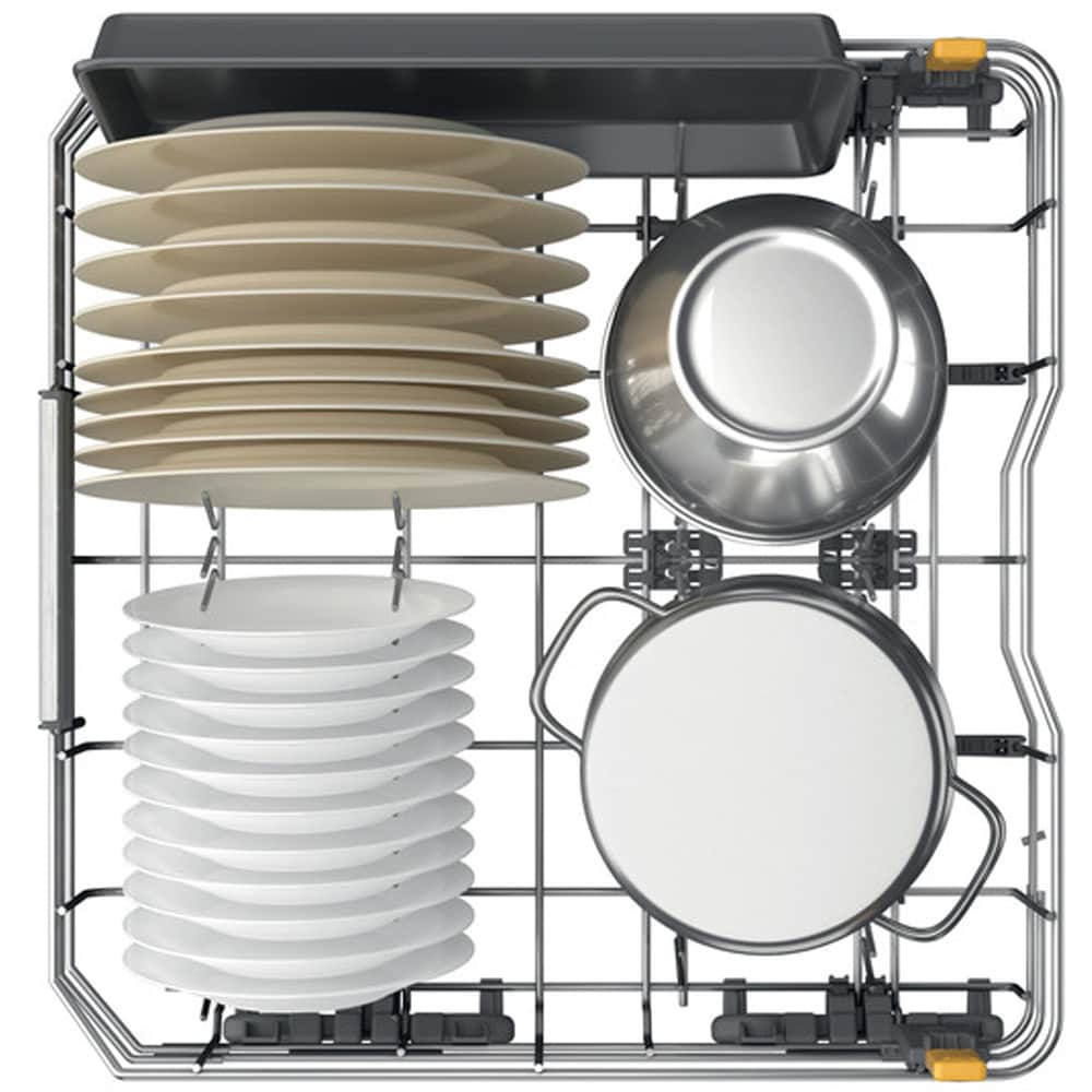 Masina de spalat vase incorporabila WHIRLPOOL WH7IA15AM3LS0, 6th Sense, 15 seturi, 8 programe, 60 cm, Clasa A, panou comanda negru