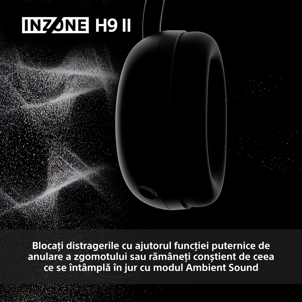 Casti Gaming Wireless SONY INZONE H9 II WH-G910NW, 7.1, multiplatforma, Noise Cancelling, alb