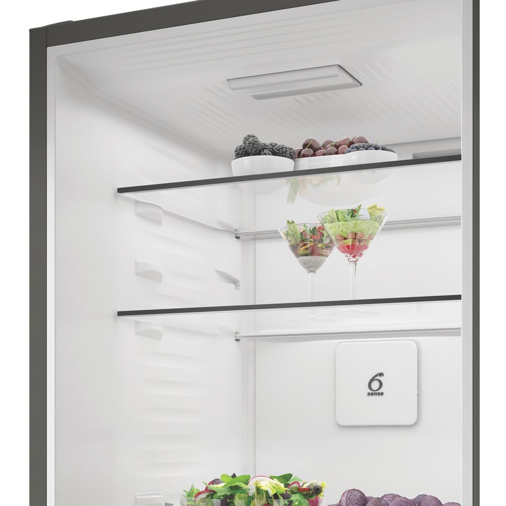 Combina frigorifica WHIRLPOOL WHK 22412 X5EA, No Frost, 6th Sense, 415 l, H 203.5 cm, Clasa D, argintiu