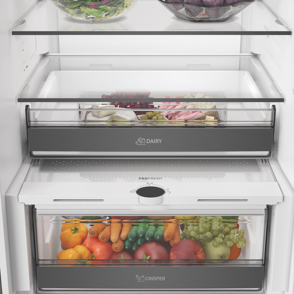 Combina frigorifica WHIRLPOOL WHK 22412 X5EA, No Frost, 6th Sense, 415 l, H 203.5 cm, Clasa D, argintiu