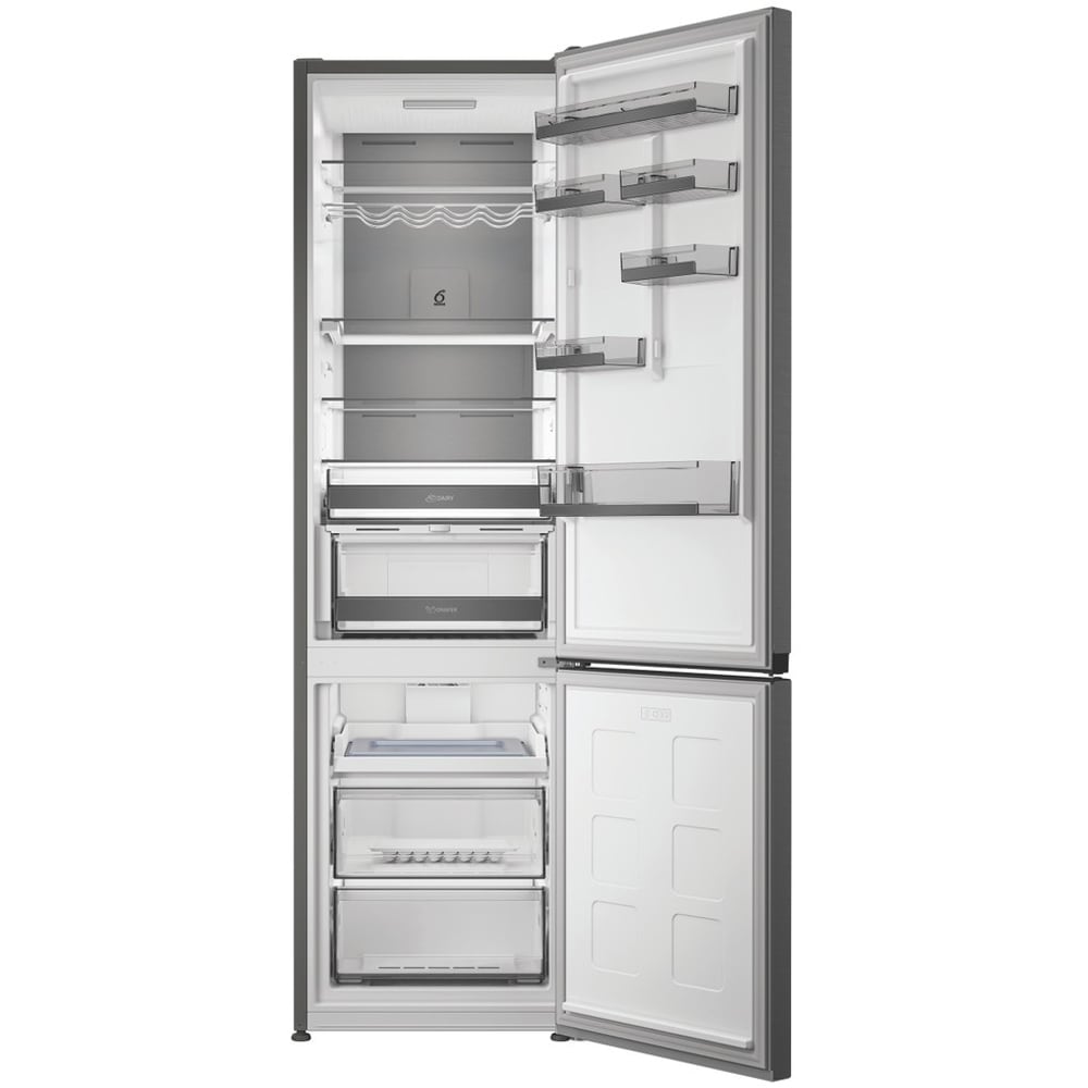 Combina frigorifica WHIRLPOOL WHK 22414 XBR8EA, No Frost, 6th Sense, 415 l, H 203.5 cm, Clasa A, dark inox