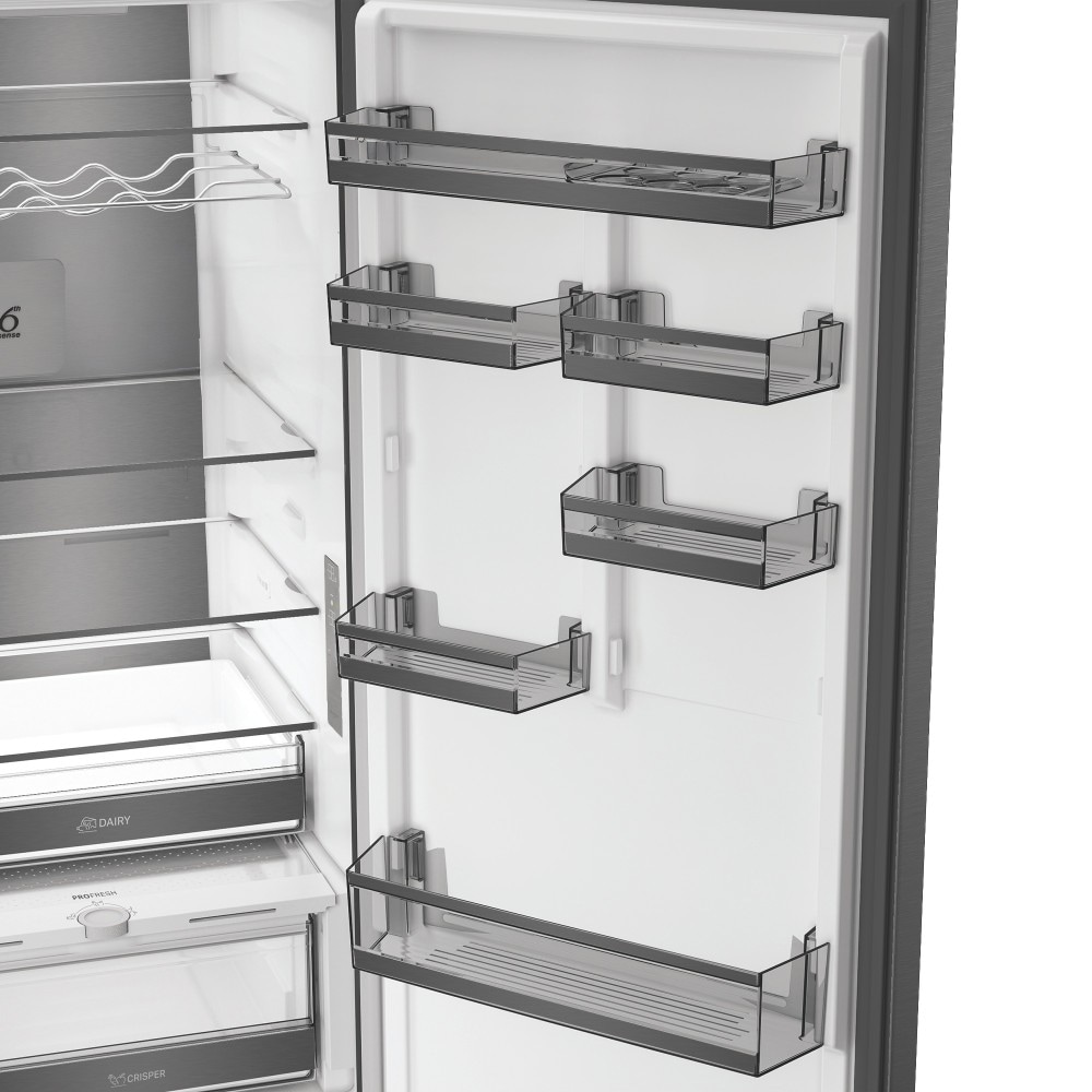 Combina frigorifica WHIRLPOOL WHK 22414 XBR8EA, No Frost, 6th Sense, 415 l, H 203.5 cm, Clasa A, dark inox