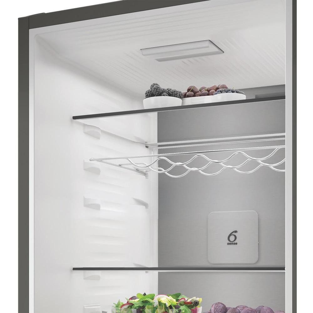Combina frigorifica WHIRLPOOL WHK 22414 XBR8EA, No Frost, 6th Sense, 415 l, H 203.5 cm, Clasa A, dark inox