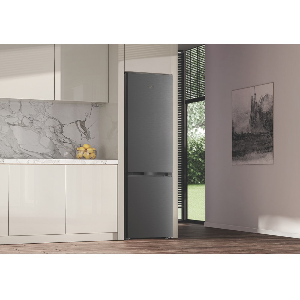 Combina frigorifica WHIRLPOOL WHK 22414 XBR8EA, No Frost, 6th Sense, 415 l, H 203.5 cm, Clasa A, dark inox