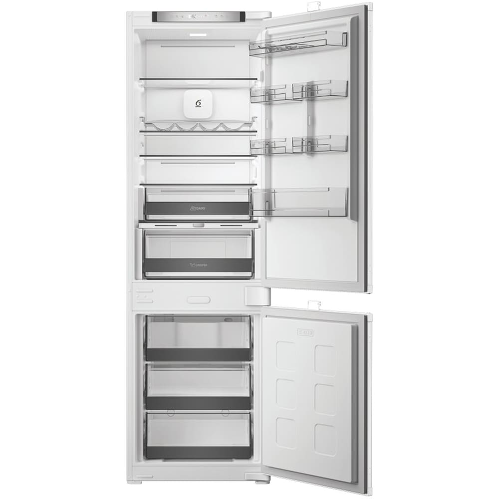 Combina frigorifica incorporabila WHIRLPOOL WHK2 5294 B6E, No Frost, 6th Sense, 270 l, H 177.5 cm, Clasa C