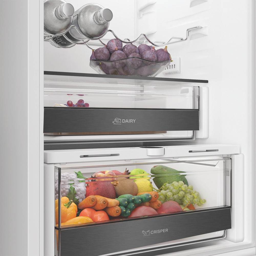 Combina frigorifica incorporabila WHIRLPOOL WHK2 5324 B6E, No Frost, 6th Sense, 300 l, H 193.5 cm, Clasa C